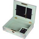 Daughter You are Loved Aqua Medallion Decoupage Music Box Plays You are My Sunshine