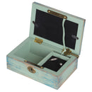 Sister Together Heart to Heart Distressed Wood Jewelry Music Box Plays Tune Wonderful World‚àö√¢