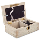 Life Not Measured By Breaths Deco Whitewash Jewelry Music Box Plays Wonderful World