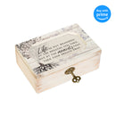 Life Not Measured By Breaths Deco Whitewash Jewelry Music Box Plays Wonderful World