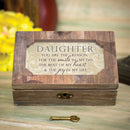 Daughter Smile Joy Woodgrain Decoupage Petite Music Box Plays You Are My Sunshine