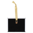 Elanze Designs Christmas 2022 White 4 x 3 Metal Mini Picture Frame Christmas Ornament