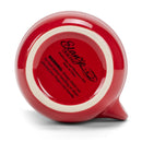 Elanze Designs Ribbed 14 ounce Ceramic Stoneware Handwarmer Mug, Red