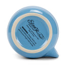 Elanze Designs Ribbed 14 ounce Ceramic Stoneware Handwarmer Mug, Ice Blue