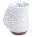 Cup of Cozy Nordic Knit 14 ounce Ceramic Stoneware Handwarmer Coffee Mug, Purple