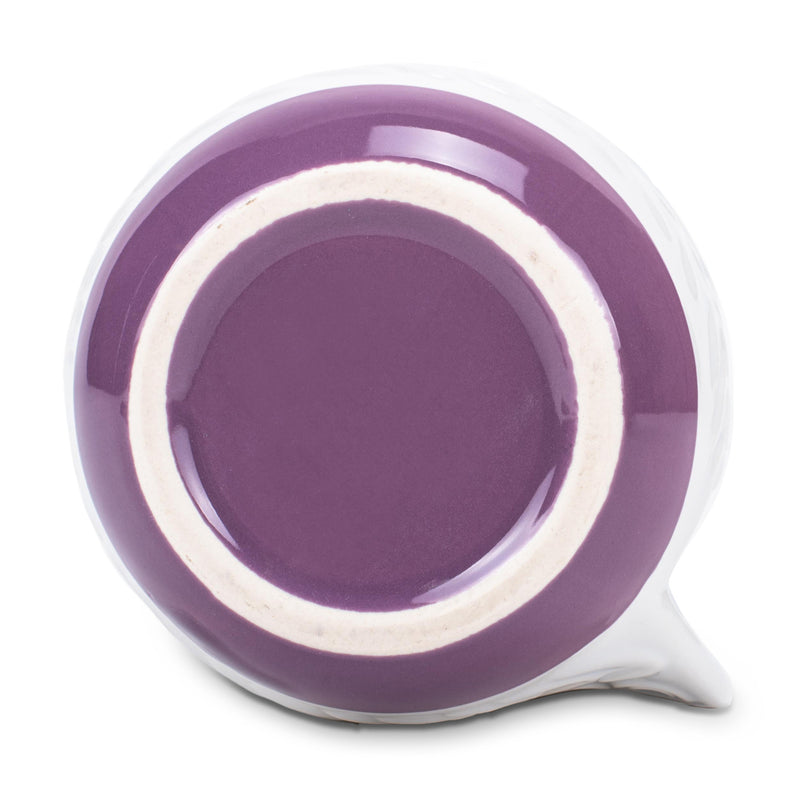 Cup of Cozy Nordic Knit 14 ounce Ceramic Stoneware Handwarmer Coffee Mug, Purple