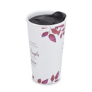 Elanze Designs Proverbs Woman Noble Things Inspirational 12 Ounce Ceramic Stoneware Travel Tumbler Mug