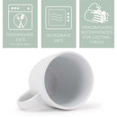 Elanze Designs Raw Clay Bottom Cool Assorted 13 ounce Ceramic Coffee Mugs Set of 4