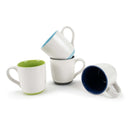 Elanze Designs Typewriter Speckled Cool Assorted 13 ounce Ceramic Coffee Mugs Set of 4