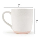 Elanze Designs Typewriter Speckled Pink 13 ounce Ceramic Coffee Mugs Set of 4