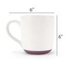 Elanze Designs Typewriter Speckled Purple 13 ounce Ceramic Coffee Mugs Set of 4