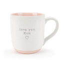 Elanze Designs Love You Mom Speckled Pink 13 ounce Ceramic Coffee Mug
