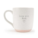 Elanze Designs Love You Mom Speckled Pink 13 ounce Ceramic Coffee Mug