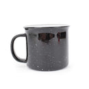 Elanze Designs Speckled Camper Black 13 ounce Ceramic Coffee Mugs Set of 4