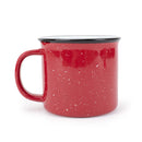 Elanze Designs Speckled Camper Red 13 ounce Ceramic Coffee Mugs Set of 4