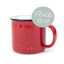 Elanze Designs Speckled Camper Colorful 13 ounce Ceramic Coffee Mugs Set of 4