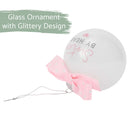 Elanze Designs Sisters By Heart Silver Tone 4 inch Blown Glass Ball Christmas Ornament