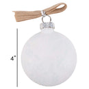 Elanze Designs Merry and Bright Red Floral 4 inch Glass Round Disc Christmas Ornament