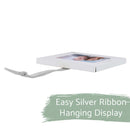 Elanze Designs 25th Anniversary White 4 x 3 Metal Mini Picture Frame Christmas Ornament