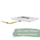 Elanze Designs 50th Anniversary White 4 x 3 Metal Mini Picture Frame Christmas Ornament