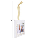 Elanze Designs 50th Anniversary White 4 x 3 Metal Mini Picture Frame Christmas Ornament