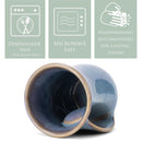 Elanze Designs Reactive 14 ounce Ceramic Handwarmer Mugs Set of 4, Ocean Sunrise