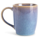 Elanze Designs Reactive 17 ounce Ceramic Curved Body Mugs Set of 4, Ocean Sunrise