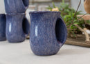 Elanze Designs Reactive 14 ounce Ceramic Handwarmer Mug, Midnight Purple