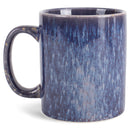 Elanze Designs Reactive 17 ounce Ceramic Straight Body Mugs Set of 4, Midnight Purple