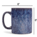 Elanze Designs Reactive 17 ounce Ceramic Straight Body Mugs Set of 4, Midnight Purple