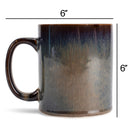 Elanze Designs Reactive 17 ounce Ceramic Straight Body Mugs Set of 4, Cascade Brown