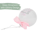 Elanze Designs Braver Stronger Loved Silver Tone 4 inch Blown Glass Ball Christmas Ornament