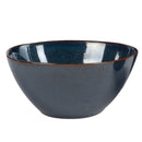 Modern Chic Smooth Ceramic Stoneware Dinnerware Bowls Set of 4 - Navy Blue