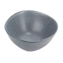 Modern Chic Smooth Ceramic Stoneware Dinnerware Bowls Set of 4 - Charcoal Grey
