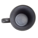 Modern Chic Ribbed Ceramic Stoneware Dinnerware Mugs Set of 4 - Slate Grey