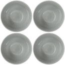 Elanze Designs Dimpled Ceramic 5.5 inch Contemporary Serving Bowls Set of 4, Cool Grey