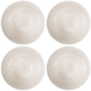 Elanze Designs Dimpled Ceramic 5.5 inch Contemporary Serving Bowls Set of 4, White