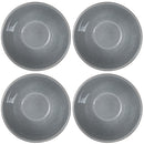 Elanze Designs Slant Side Glossy Ceramic 6.5 inch Contemporary Serving Bowl, Ice Grey