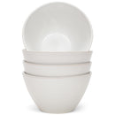 Elanze Designs Slant Side Glossy Ceramic 6.5 inch Contemporary Serving Bowl, White