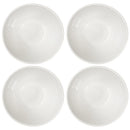 Elanze Designs Slant Side Glossy Ceramic 6.5 inch Contemporary Serving Bowl, White