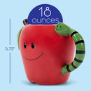 100 North Red Apple With Worm 18 ounce Glossy Ceramic Character Mug