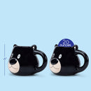 100 North Black Bear 20 ounce Glossy Ceramic Character Mugs Pack of 2