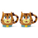 100 North Orange Cat 18 ounce Glossy Ceramic Character Mugs Pack of 2