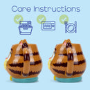 100 North Orange Cat 18 ounce Glossy Ceramic Character Mugs Pack of 2