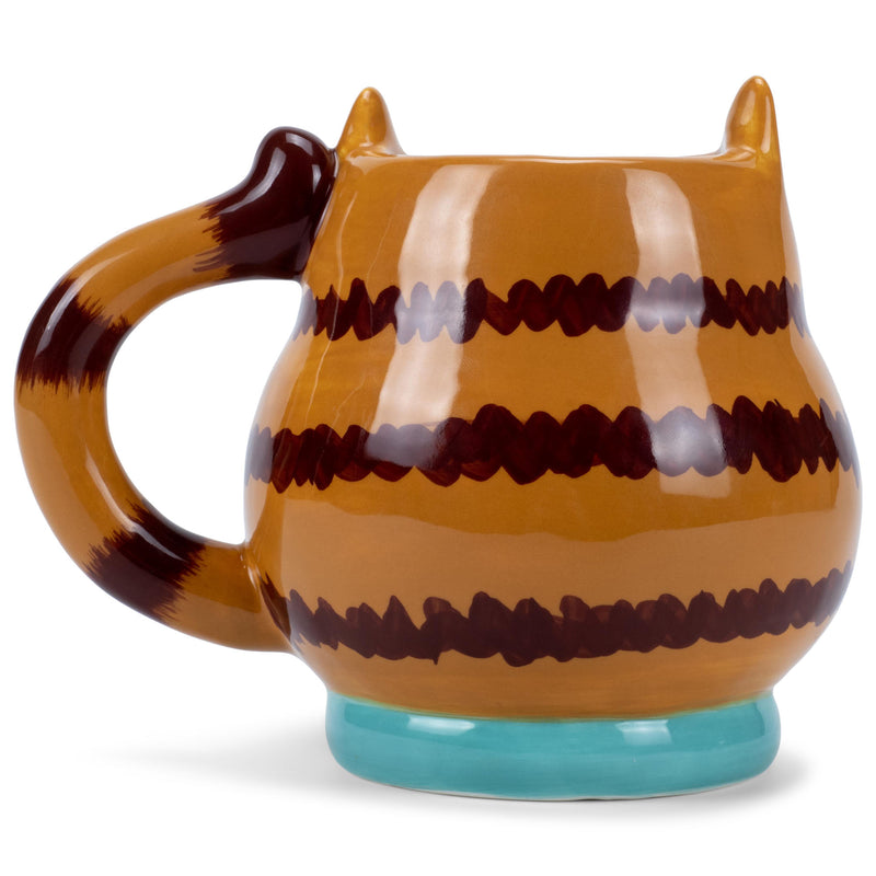 100 North Orange Cat 18 ounce Glossy Ceramic Character Mug