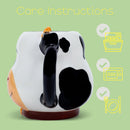 100 North Black and White Cow 18 ounce Glossy Ceramic Character Mug