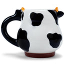 100 North Black and White Cow 18 ounce Glossy Ceramic Character Mug