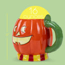 100 North Pumpkin Jack O'Lantern 16 ounce Glossy Ceramic Character Mug