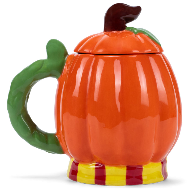 100 North Pumpkin Jack O'Lantern 16 ounce Glossy Ceramic Character Mug