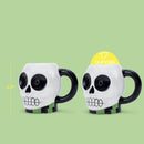 100 North Skull 17 ounce Glossy Ceramic Halloween Character Mugs Pack of 2